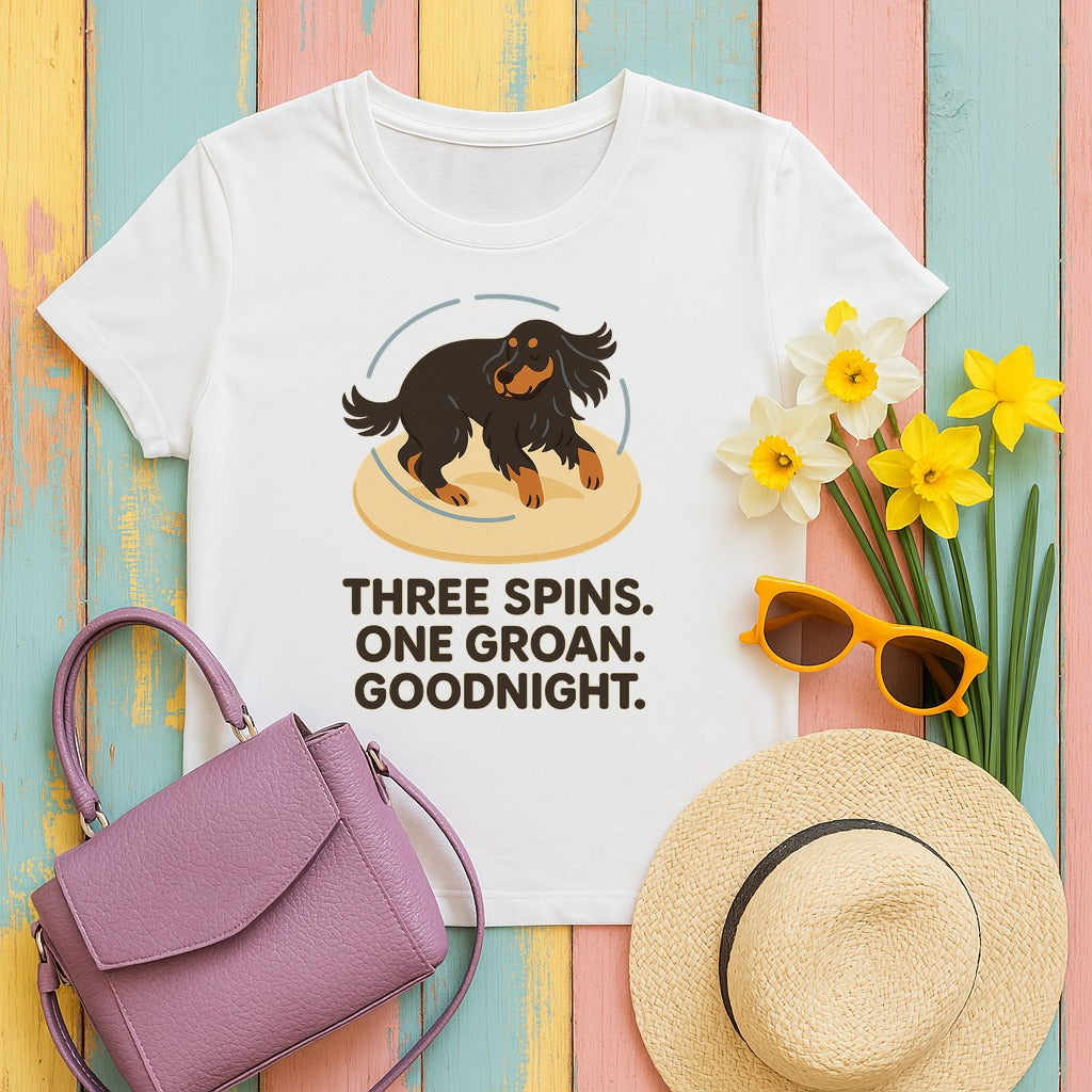 Gordon Three Spins One Groan Tee in White