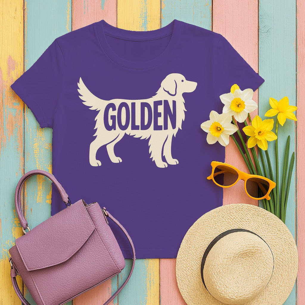Golden Companion Graphic T-Shirt in Lilac