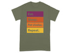Eat Sleep Pet Vizslas Repeat Graphic T-Shirt