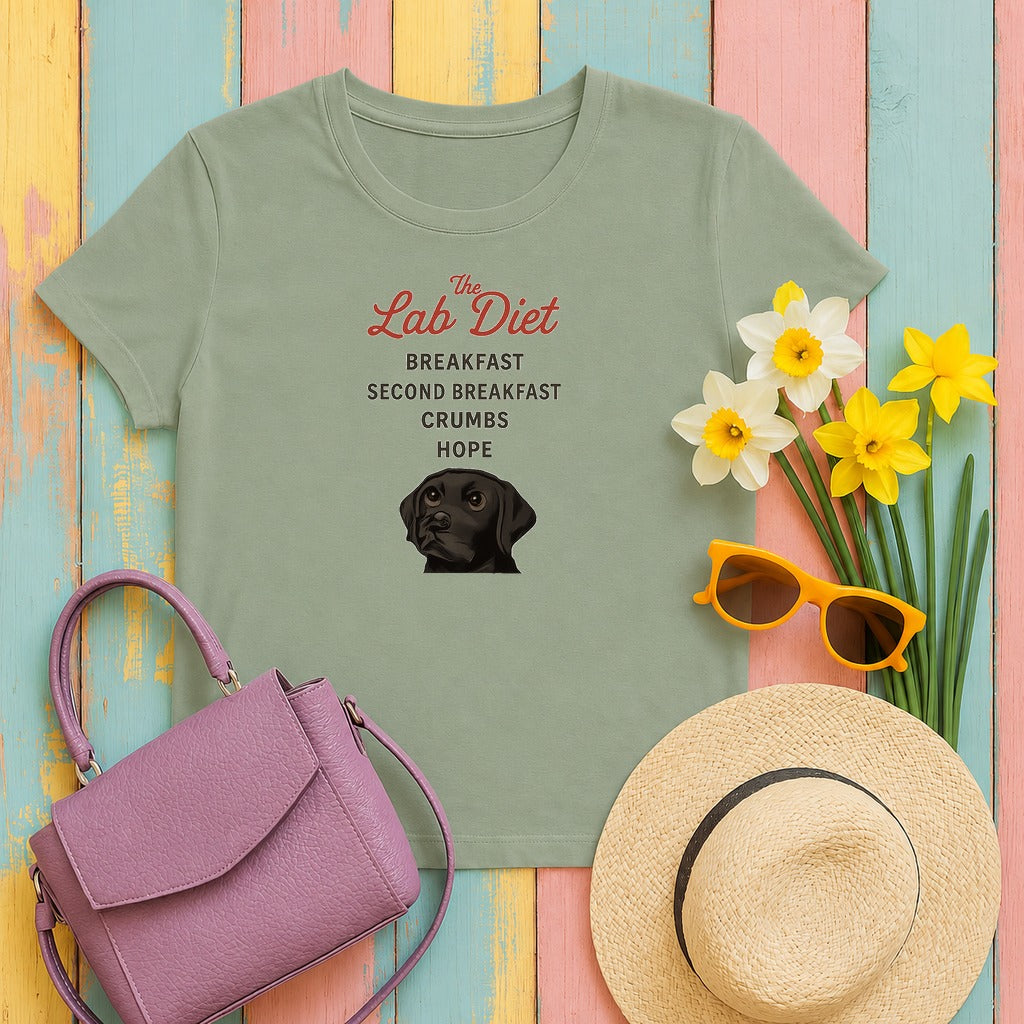 Black Lab The Lab Diet T-shirt in Sage