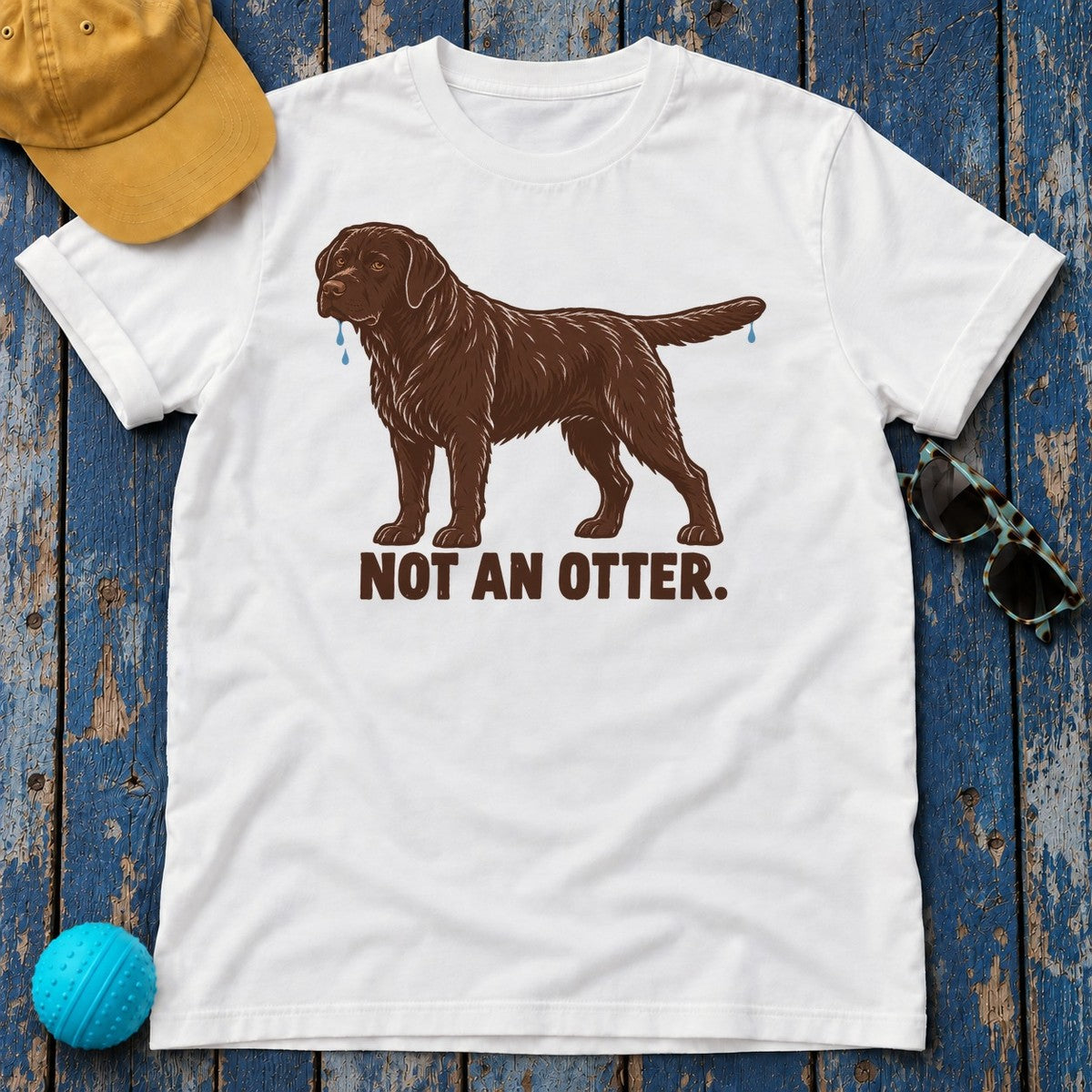 Not An Otter Labrador T-Shirt in White