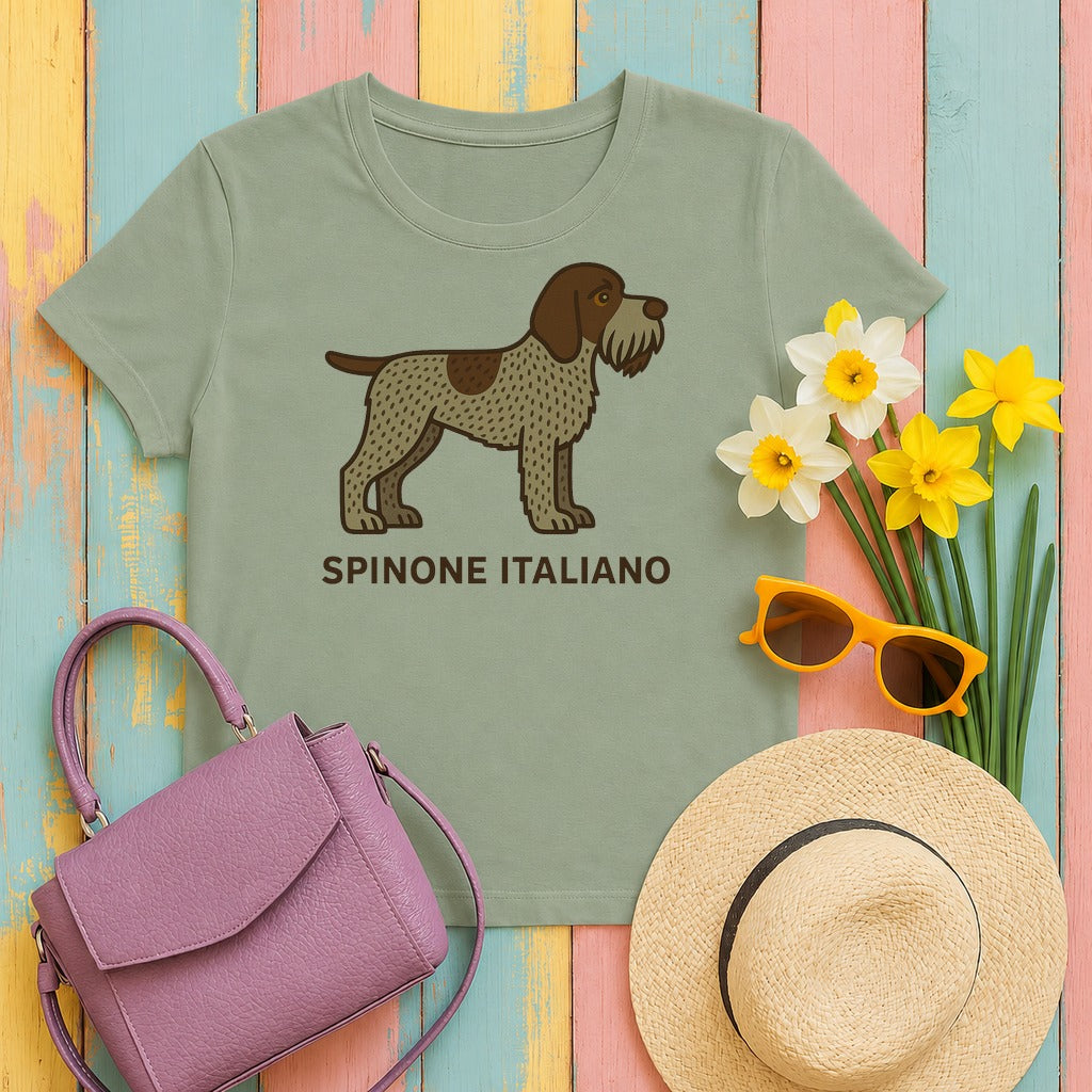 spinone-italiano breed-portrait tee flat lay hero v8