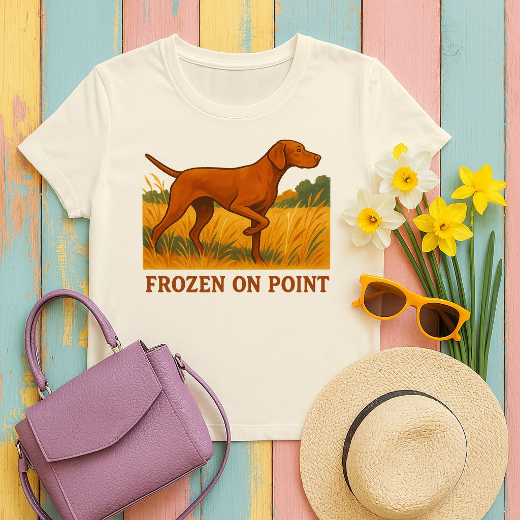 Vizsla Frozen on Point Tee in Natural