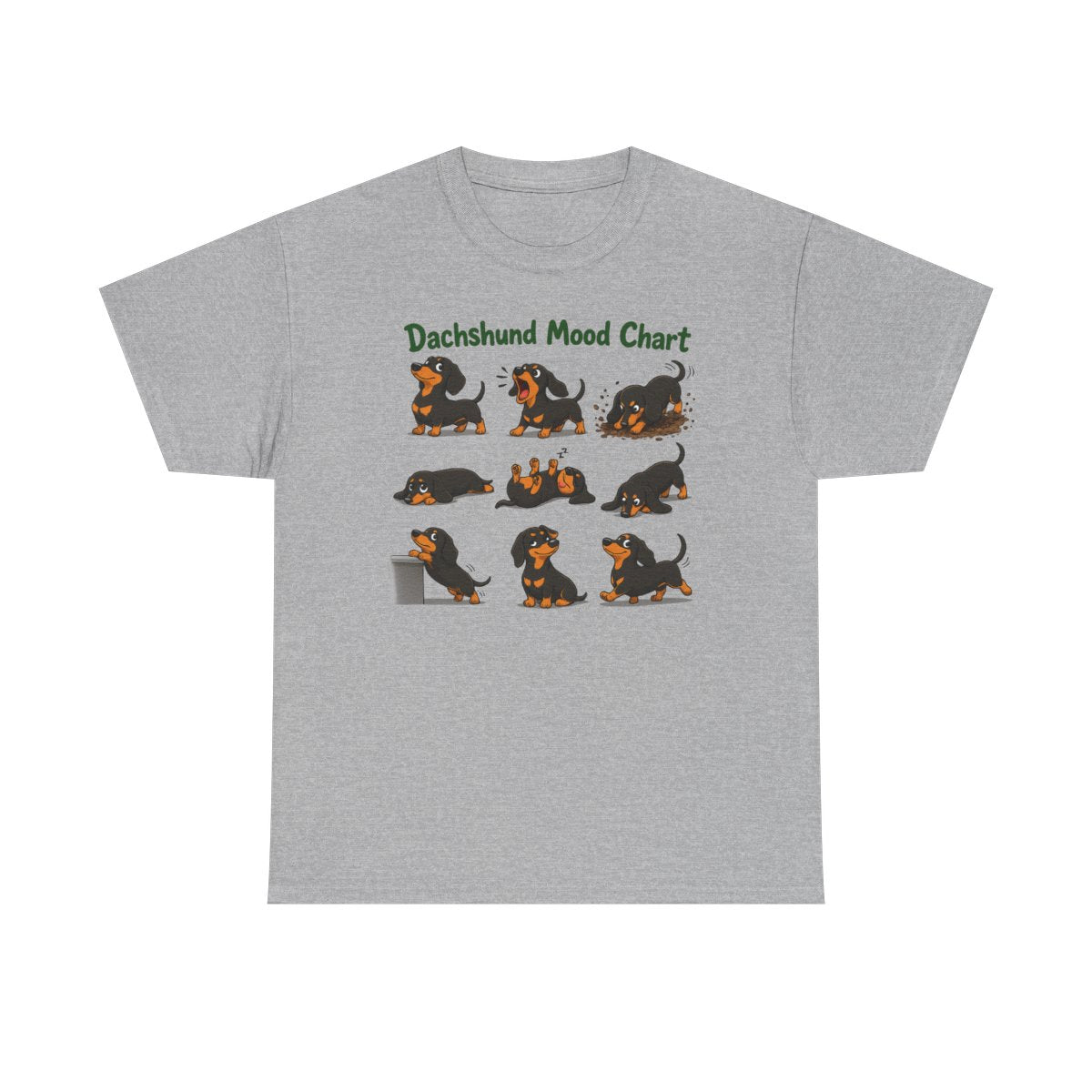 Dachshund Mood Chart T-Shirt