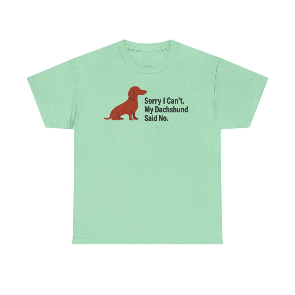 Dachshund Said No Statement T-Shirt