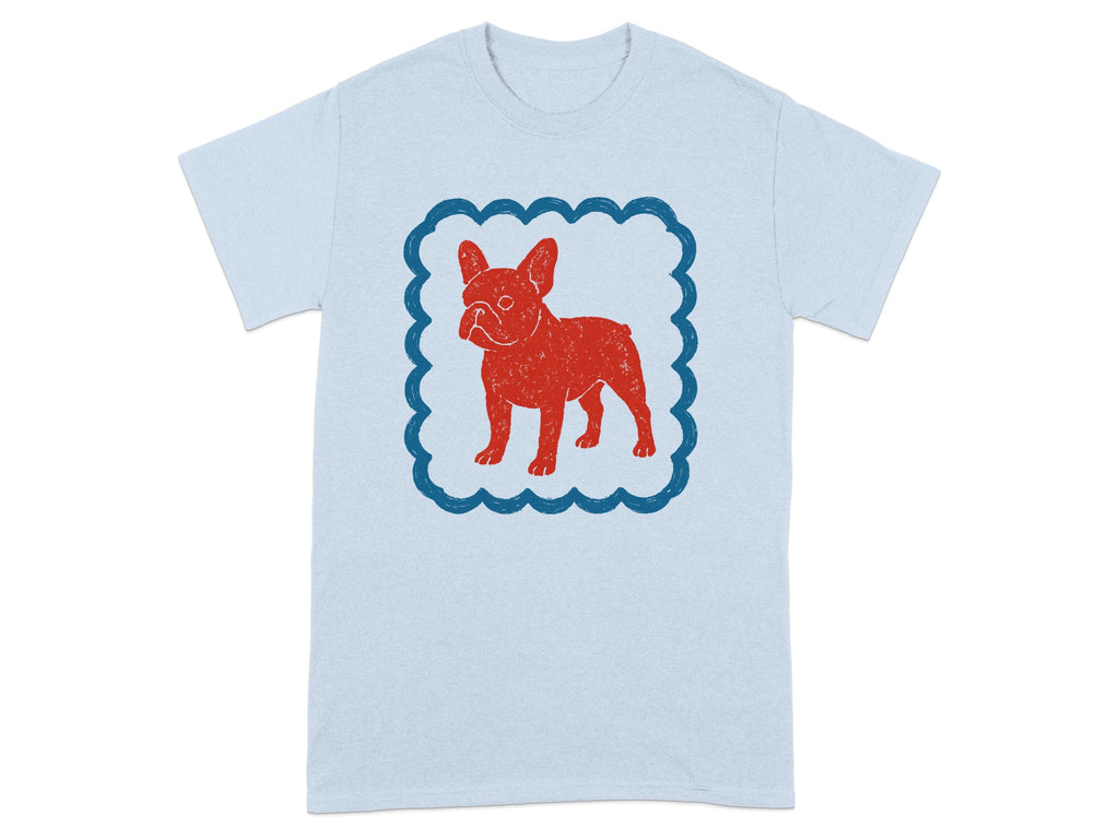 Colorful French Bulldog Graphic T-shirt for Dog Lovers