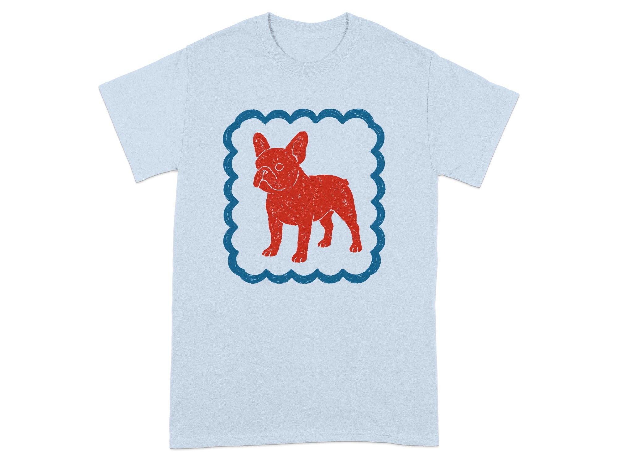 Colorful French Bulldog Graphic T-shirt for Dog Lovers