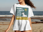 White t-shirt with "Schnauzer Days Are The Best Days" text and dog graphic.