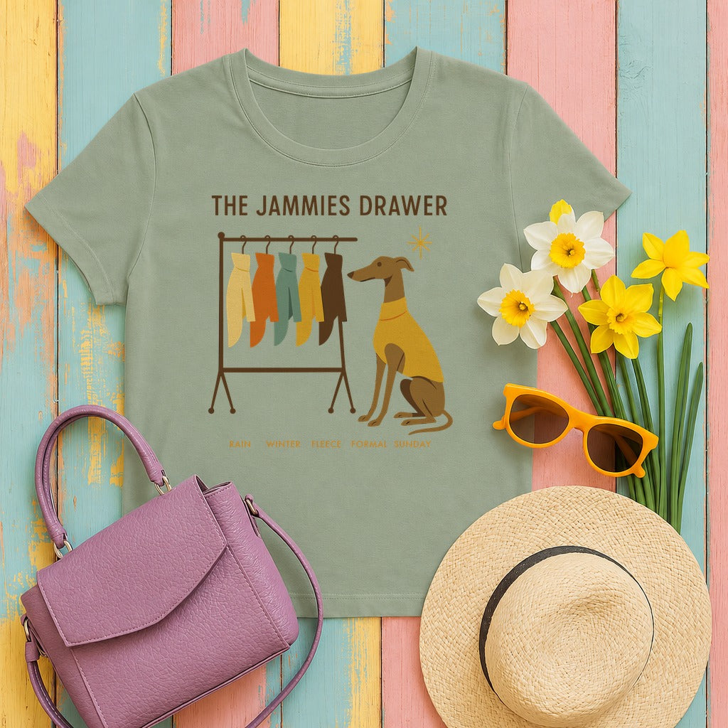 Greyhound The Jammies Drawer Tee in Sage