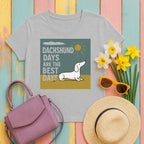 Radiant Dachshund Days T-Shirt in Sport Grey