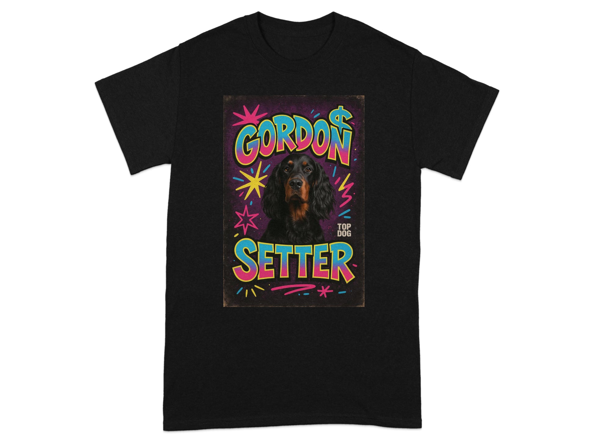 Neon Style Gordon Setter Graphic T-Shirt product