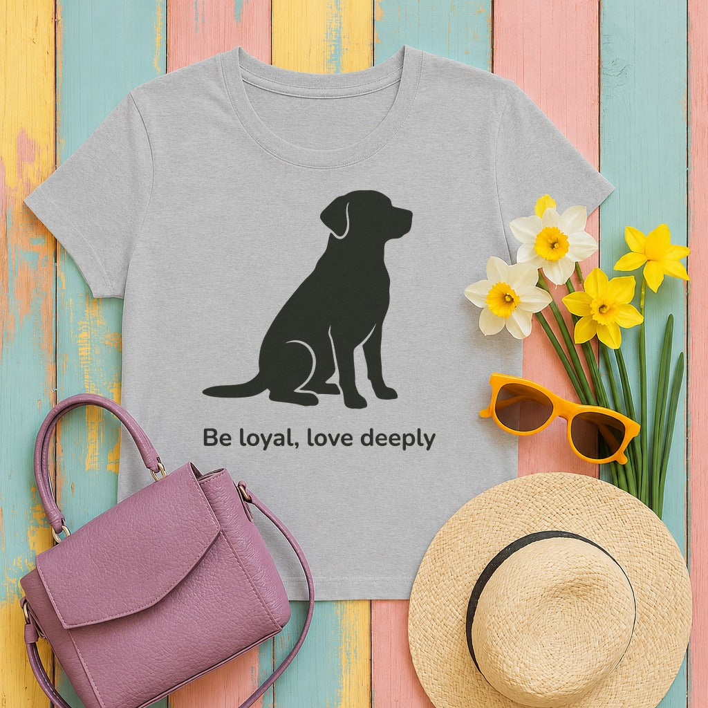 Be Loyal Love Deeply Lab T-Shirt in Sport Grey