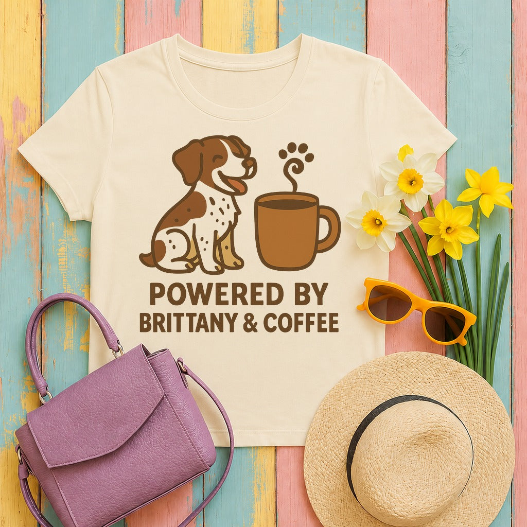 Powered By Brittany and Coffee Tee