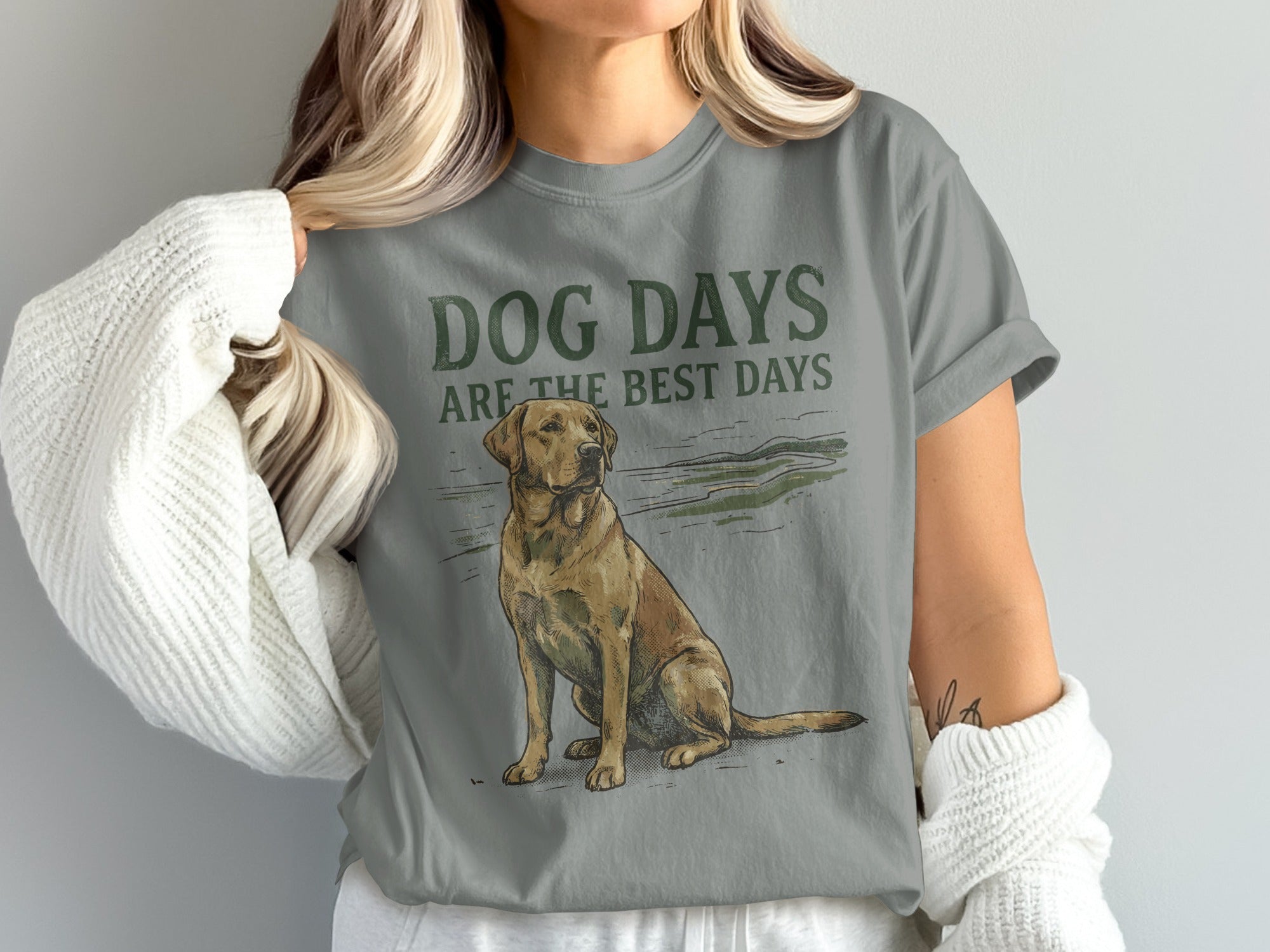 Dog Days Are The Best Days Graphic Tee Shirt Product