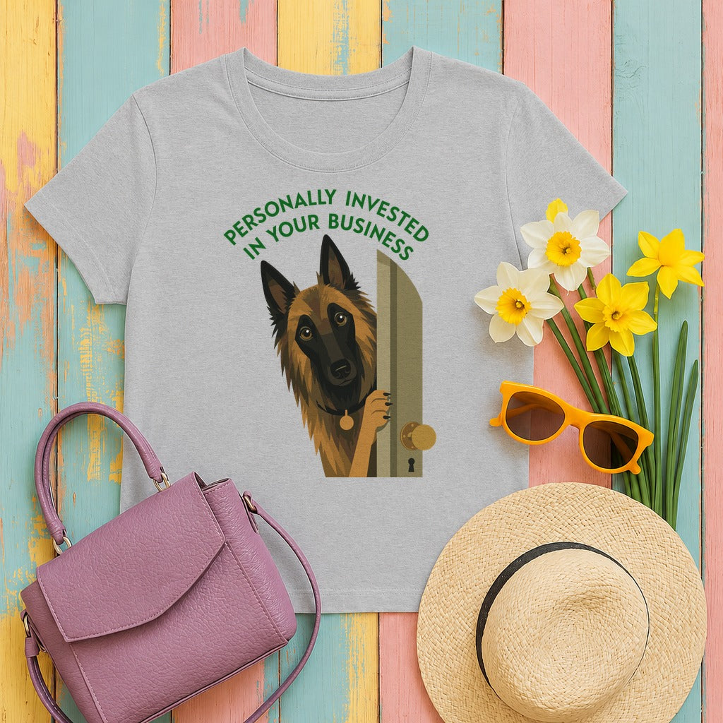 Personally Invested Belgian Tervuren T-Shirt in Sport Grey