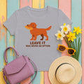 Nova Scotia Duck Tolling Retriever Leave It Tee in Athletic Heather