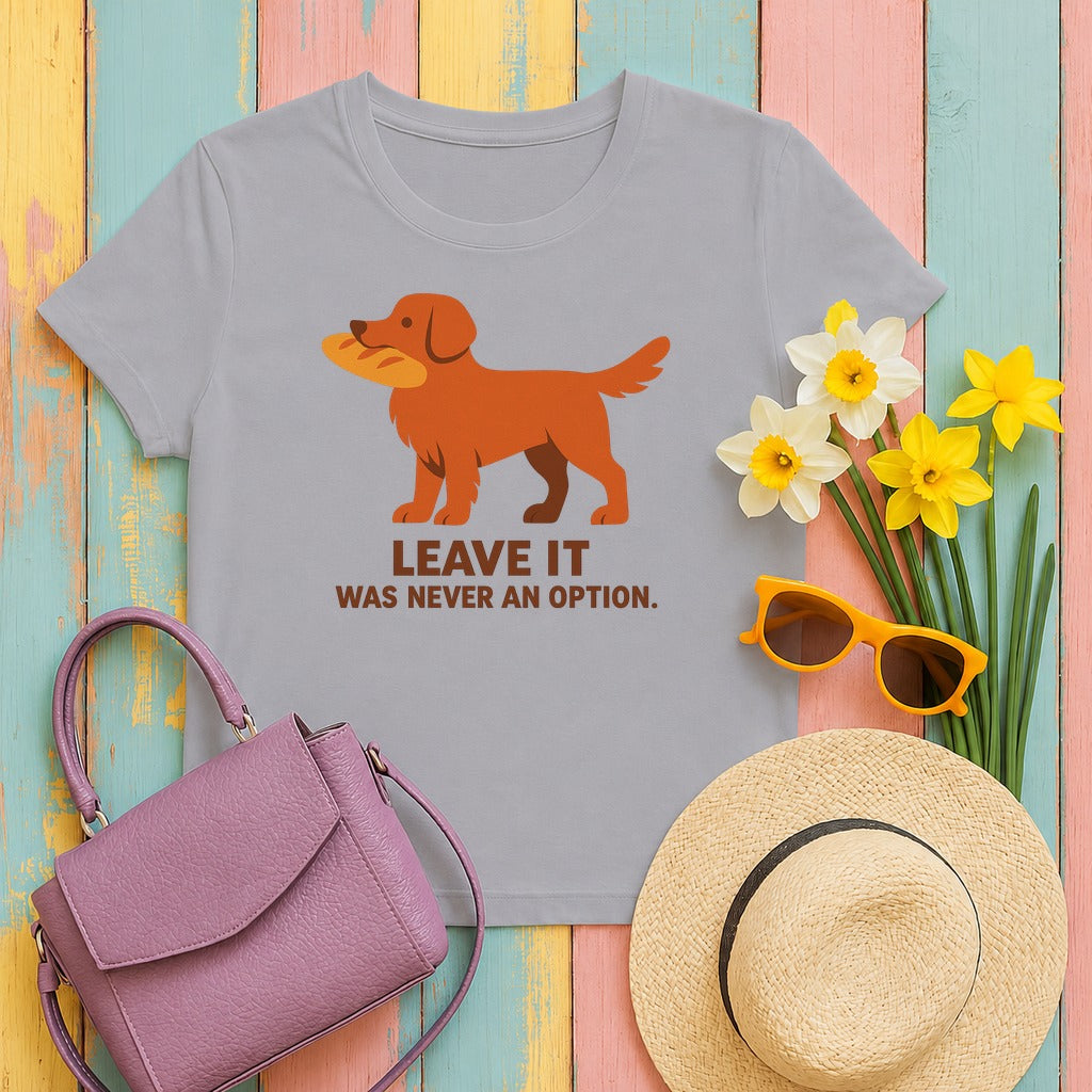 Nova Scotia Duck Tolling Retriever Leave It Tee in Athletic Heather