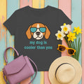 My Dog Is Cooler Than You Beagle T-Shirt in Dark Heather