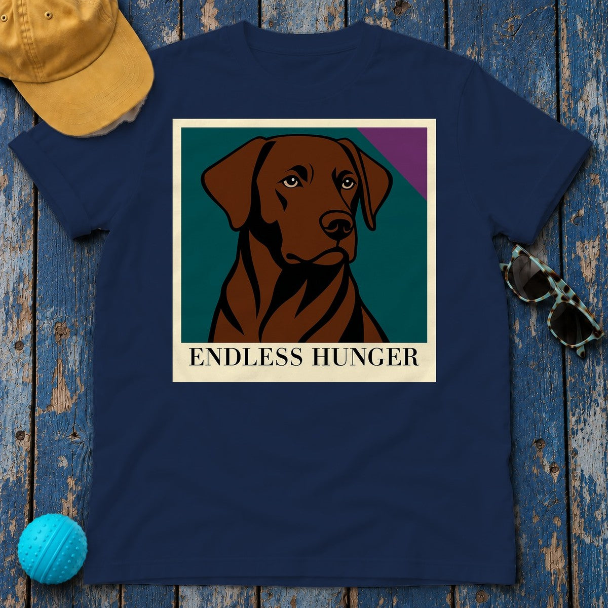 Hungry Lab Graphic T-Shirt in Navy