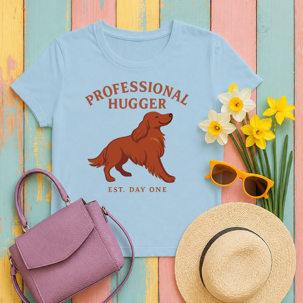 Irish Setter Professional Hugger T-shirt in Light Blue