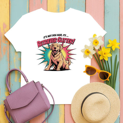 Retriever Glitter Dog Hair T-Shirt product