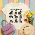The Schnauzer Mood Chart T-shirt in Natural