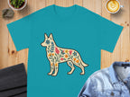 Floral Design Dog Graphic Print T-Shirt Product