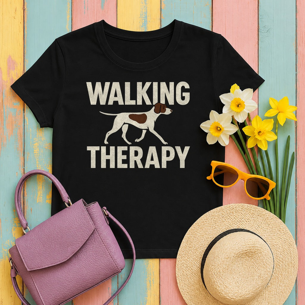 Pointer Walking Therapy T-shirt in Black