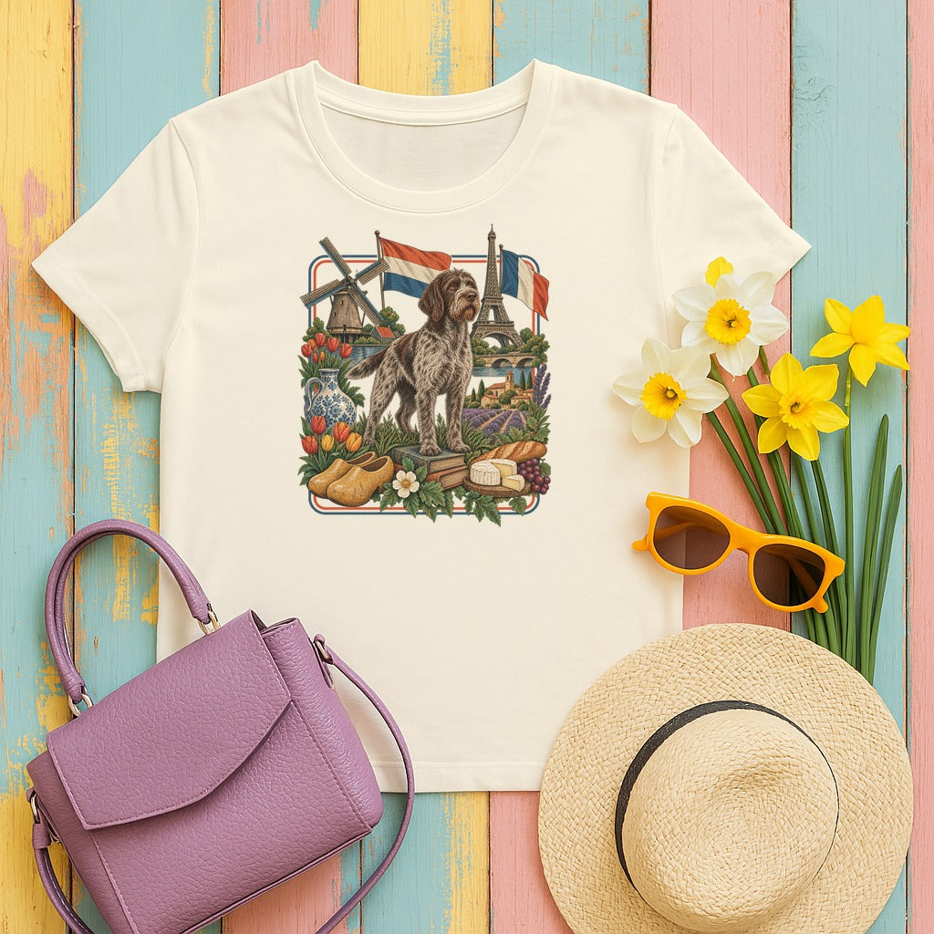 Wirehaired Pointing Griffon Heritage tee, Natural