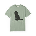 Be loyal love deeply silhouette dog graphic t-shirt