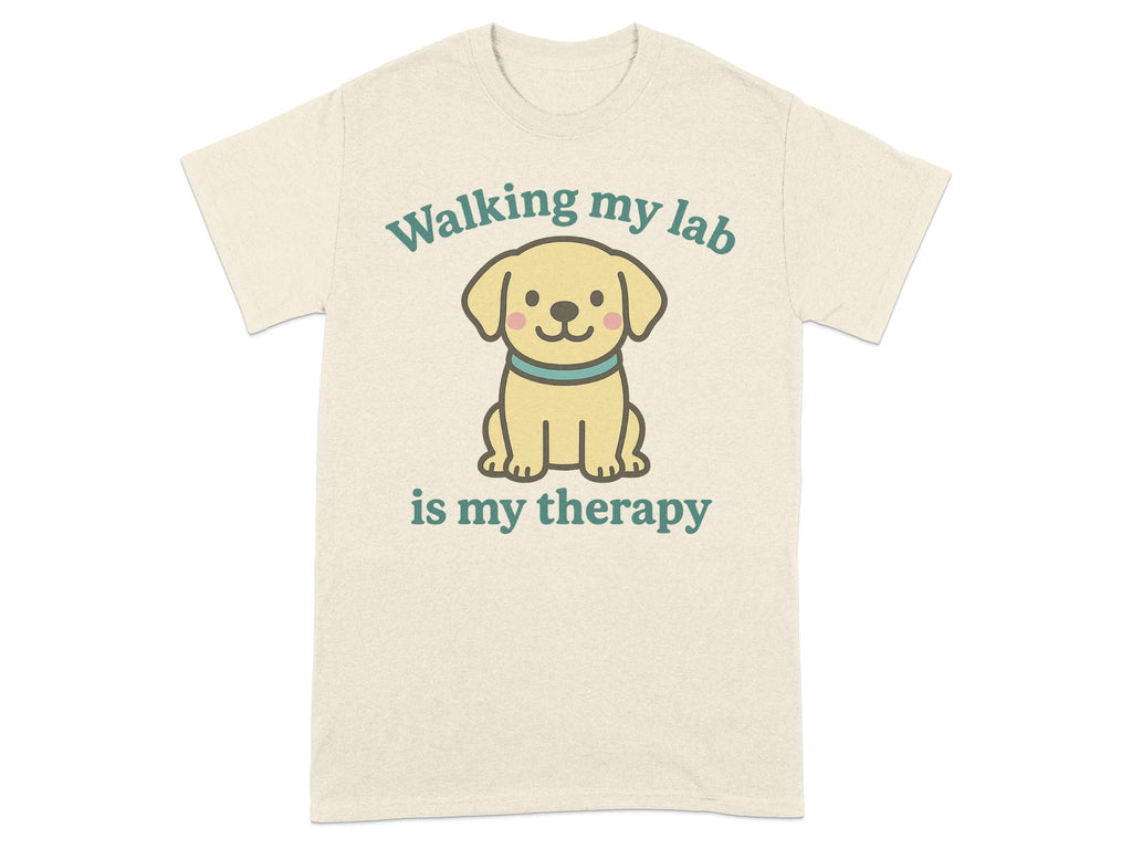 Walking my lab is my therapy t-shirt