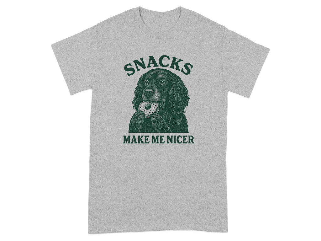 Snacks Make Me Nicer Graphic T-Shirt
