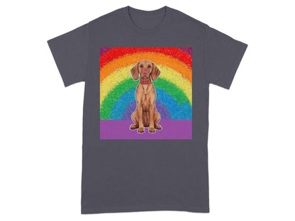 Colorful Rainbow Dog Graphic Design T-Shirt product