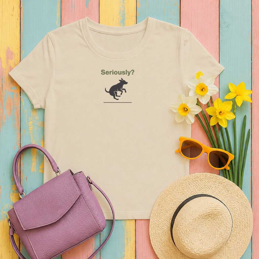 Seriously Dog Zoomies T-Shirt in Sand