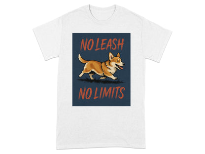 No Leash No Limits Corgi Graphic Tee Shirt product
