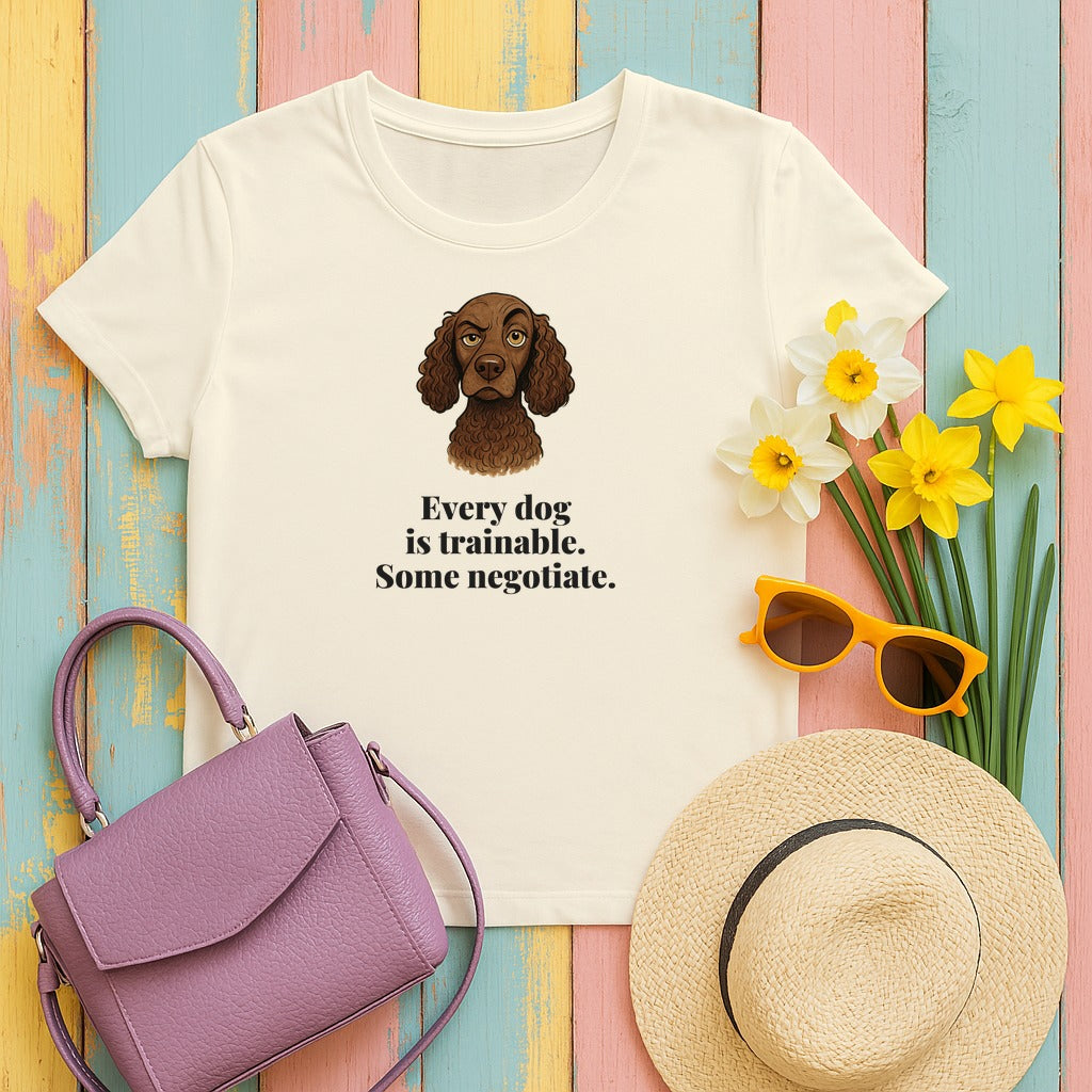 American Water Spaniel Some Negotiate Tee in Natural