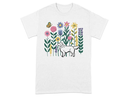 Colorful Garden Graphic Dog Design T-shirt product type