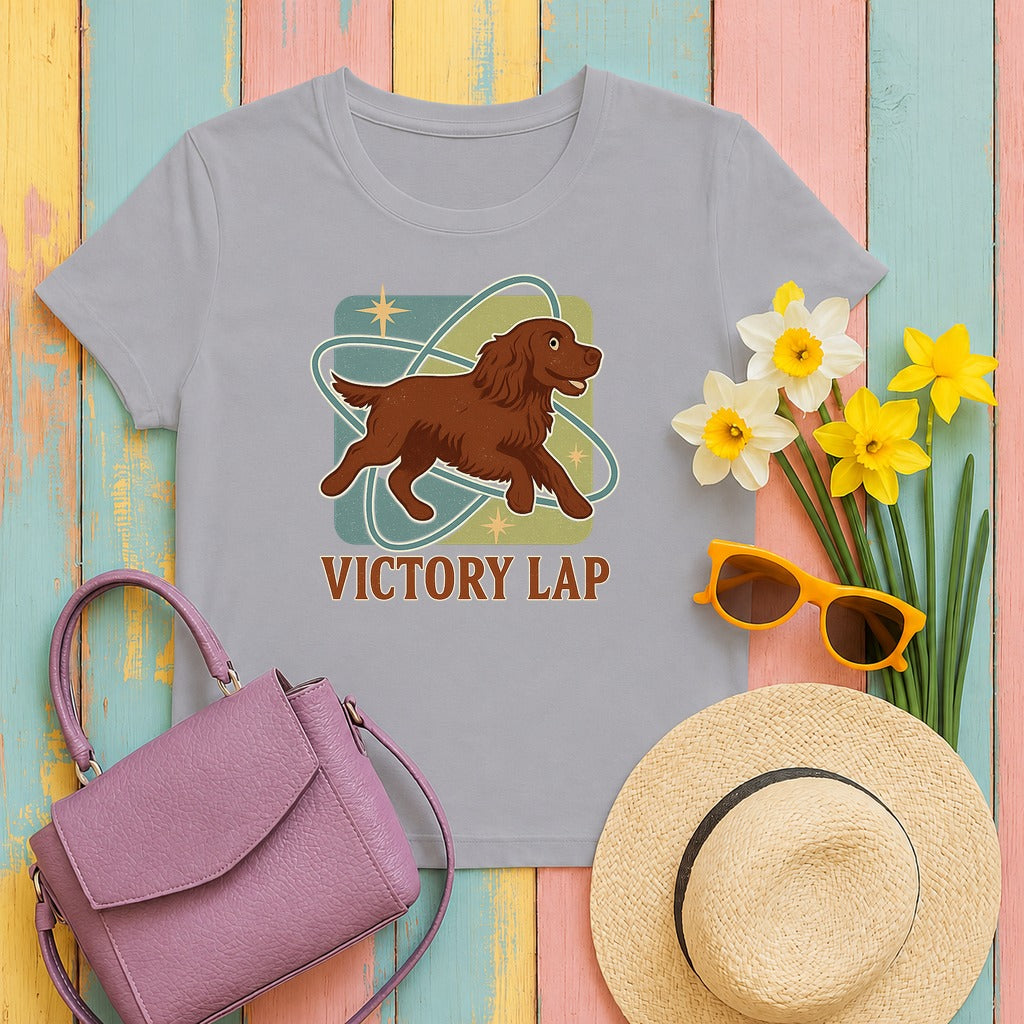 Boykin Spaniel Victory Lap T-shirt in Athletic Heather