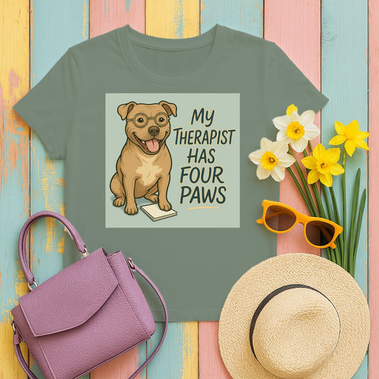 My Therapist Has Four Paws Graphic Tee product