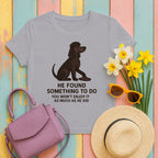 Irish Water Spaniel He Found Something To Do Tee