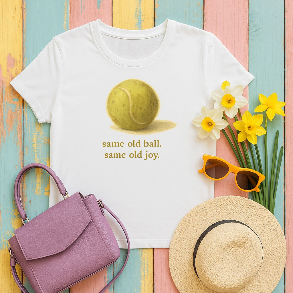 Black Lab Same Old Ball Same Old Joy T-shirt in White