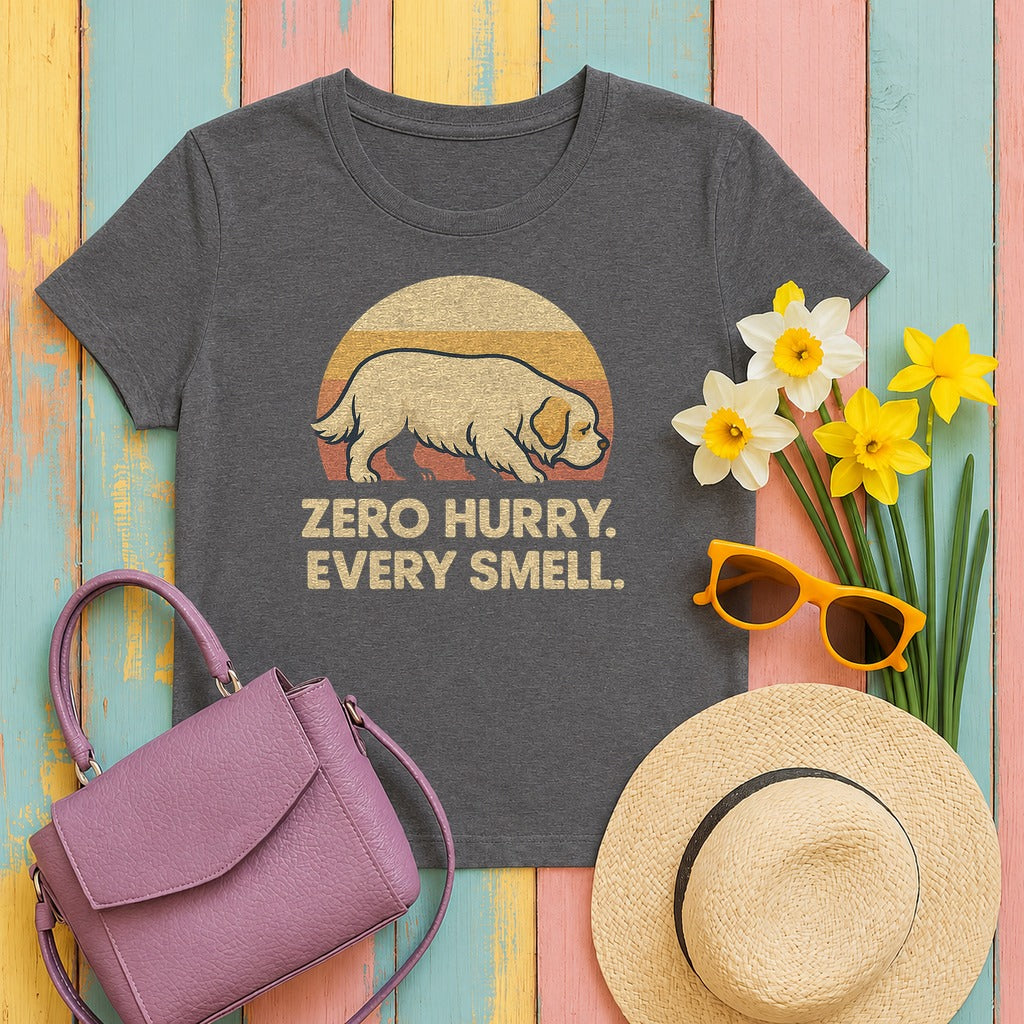 Clumber Zero Hurry Tee in Dark Grey Heather