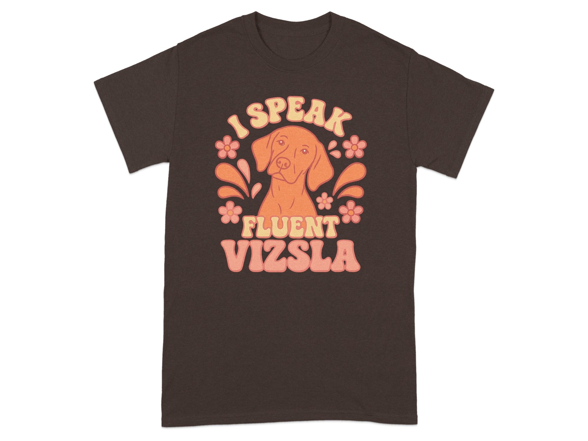 I Speak Fluent Vizsla Retro Style Dog Lover Shirt