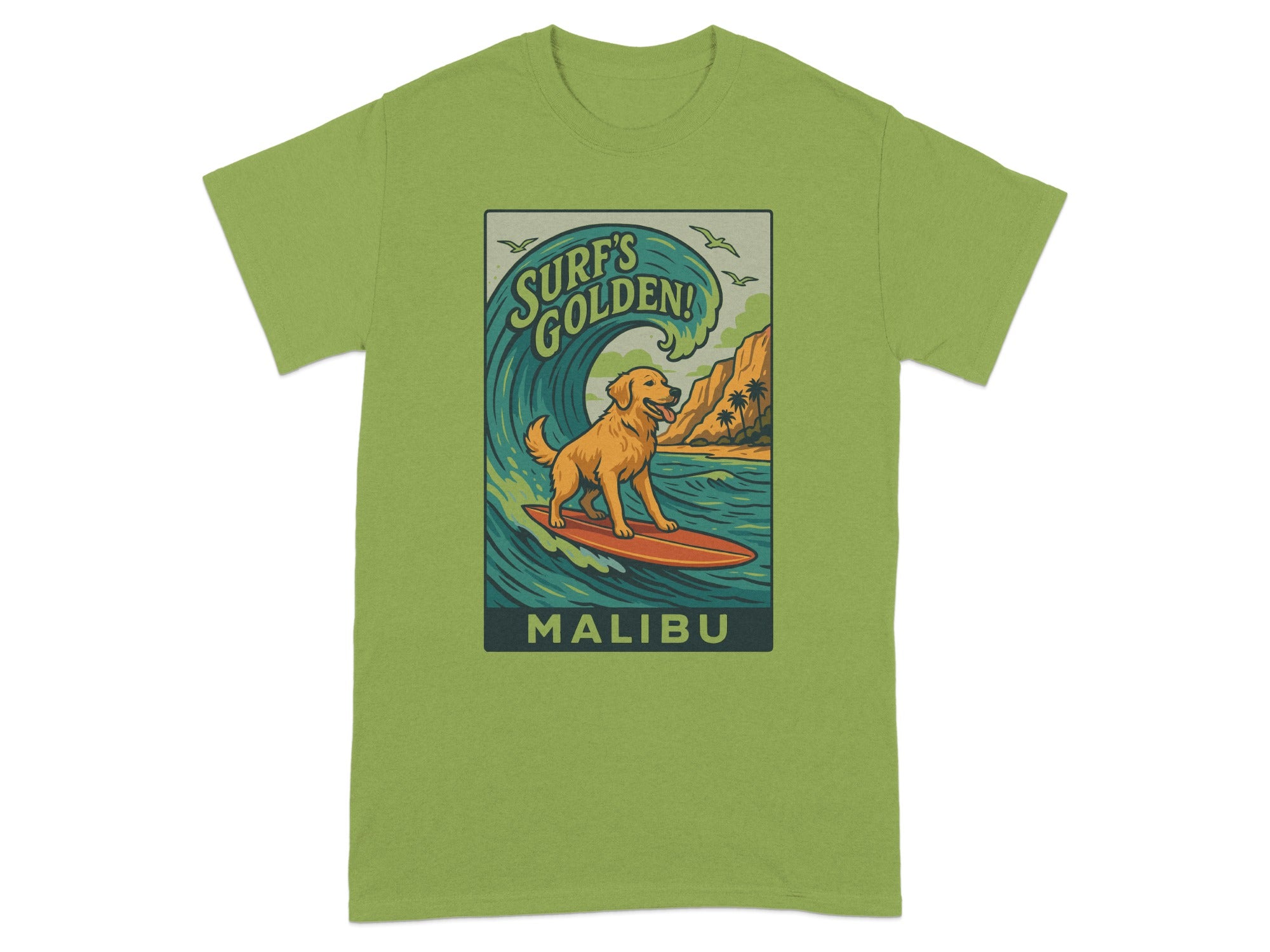 Surf's Golden Malibu Graphic T-Shirt