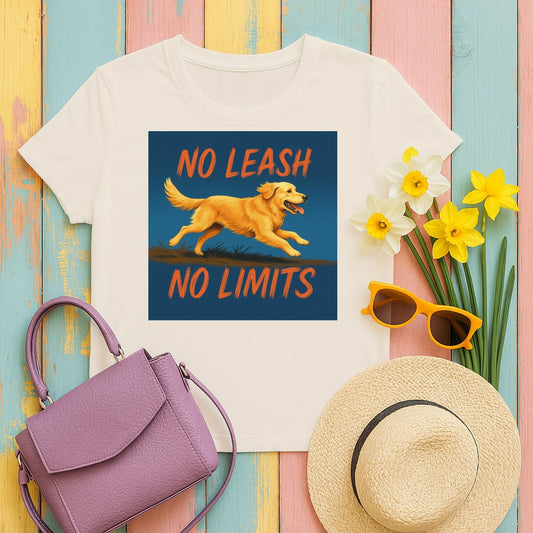 No Leash No Limits Graphic Casual T-Shirt product