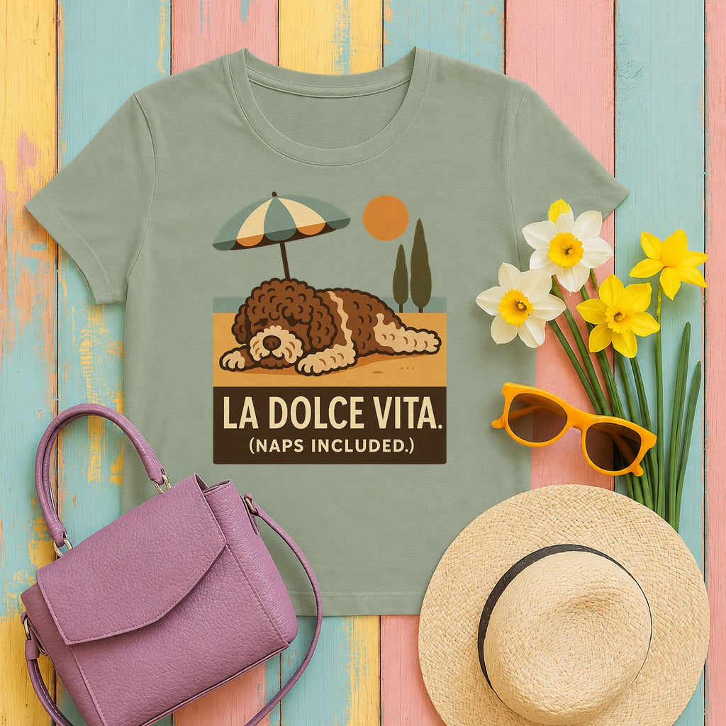Lagotto La Dolce Vita Tee in Sage