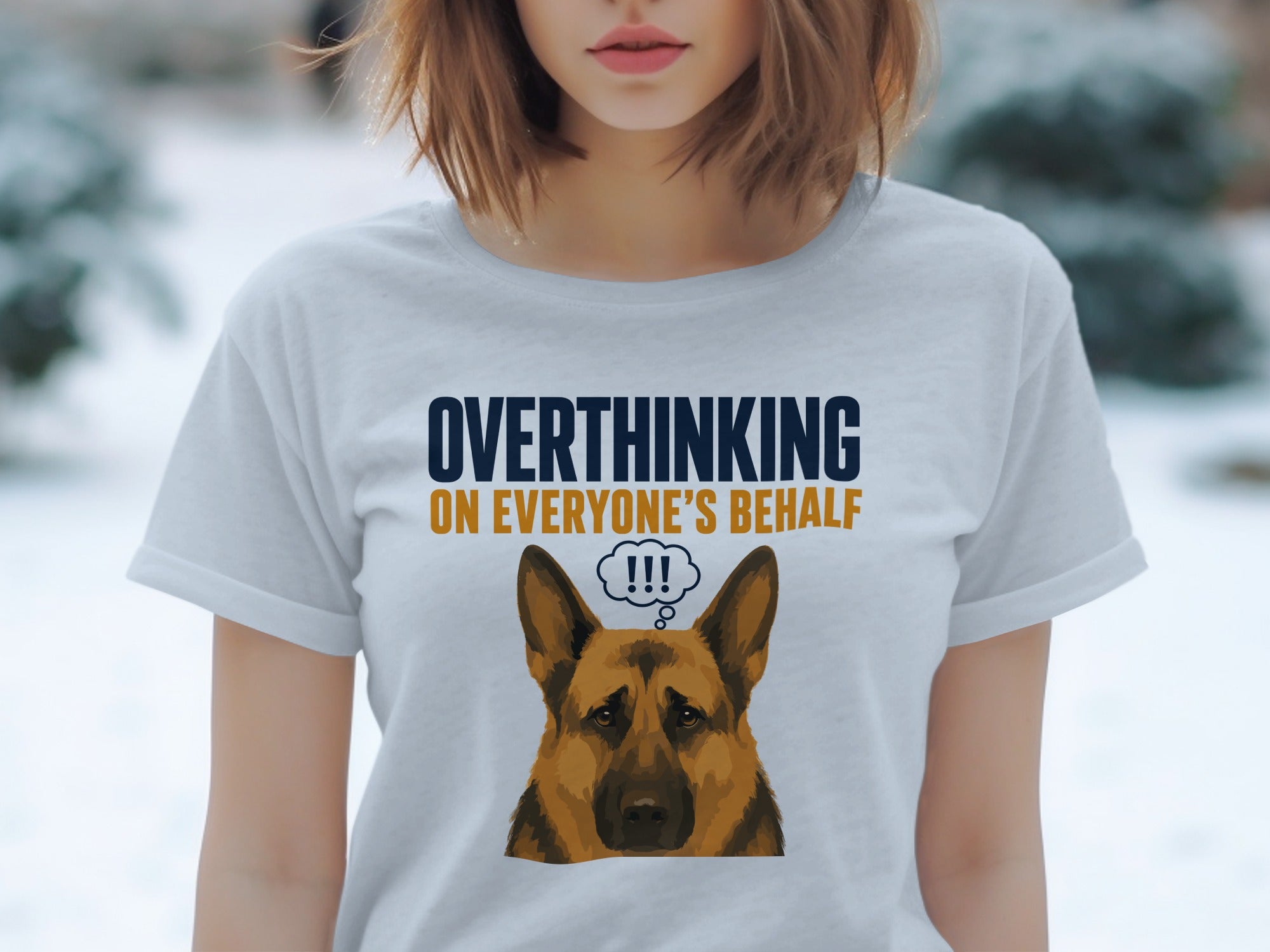 Overthinking German Shepherd T-Shirt