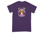 Cute Puppy Under Rainbow with Butterflies Shirt