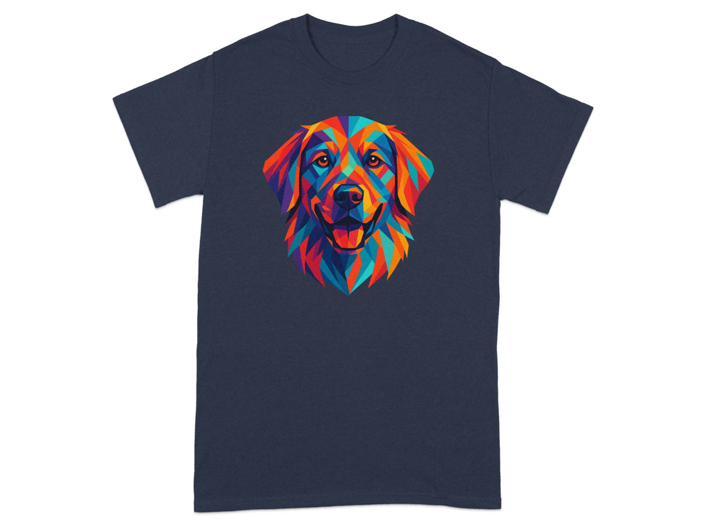 Colorful Geometric Dog Face Design T-shirt product