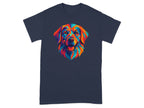 Colorful Geometric Dog Face Design T-shirt product